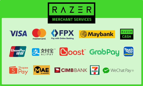 Razer merchant services payment channels logo