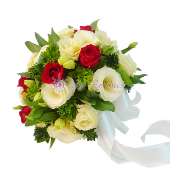 Eustoma & Rose Bridal Bouquet 