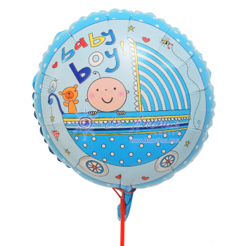 Add On - 18" Baby Boy Foil Balloon 