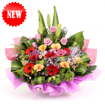 Gerbera & Lily Flower Basket 
