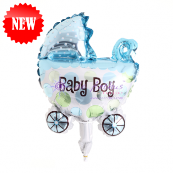 Add On - 10" Baby Boy Stroller Foil Balloon 