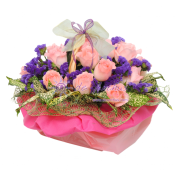 Rose Flowers Basket 