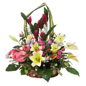 Deluxe Large Flowers Basket 