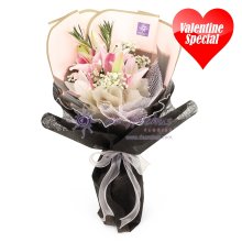 Valentine Lily Bouquet