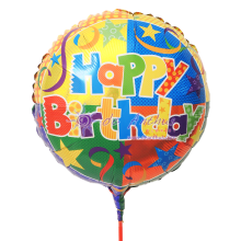 Add On - 18" Happy Birthday Foil Balloon