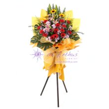 Congratulatory Flowers Tripod Stand