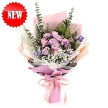 Pink & Purple Rose Bouquet