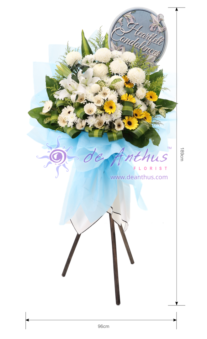 Condolence Flowers Tripod Stand SYF-05 Height-189cm Length-96cm