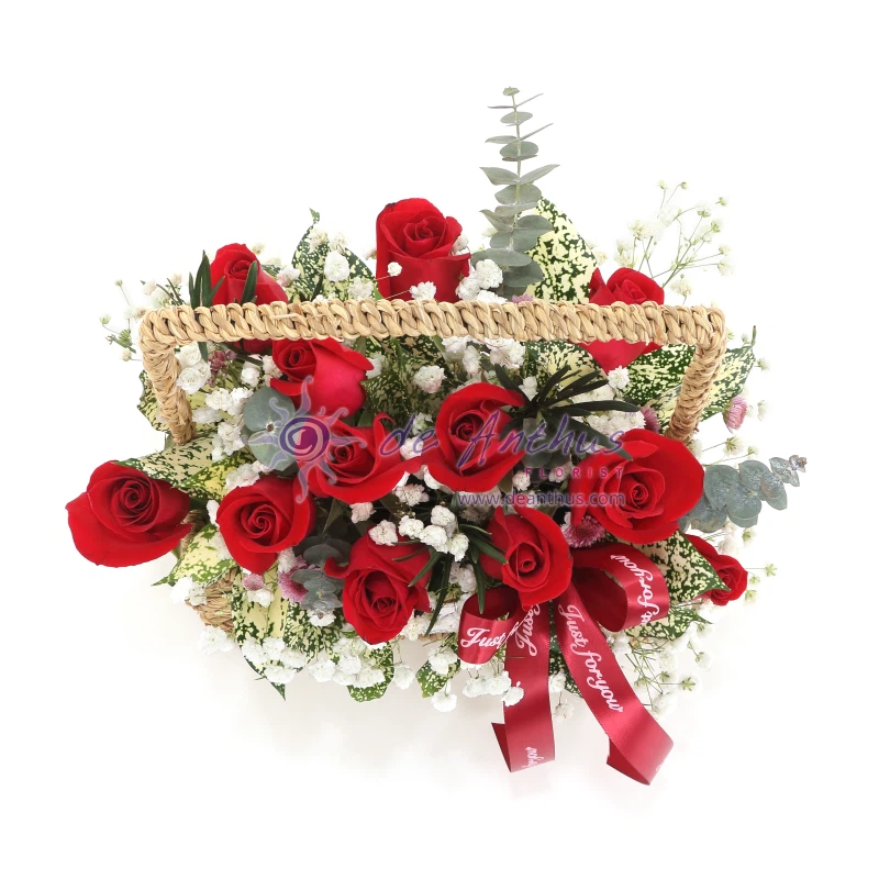 Timeless Love Rose Basket EFB-12
