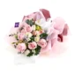 Rose & Eustoma Bouquet EHB-06