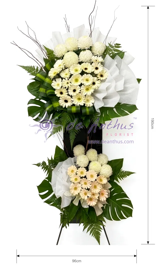 Double-Tier Funeral Flower Stand SYF-50