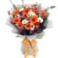 De Anthus Orange & White Gerbera Bouquet EHB-11