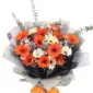 Orange & White Gerbera Bouquet EHB-11